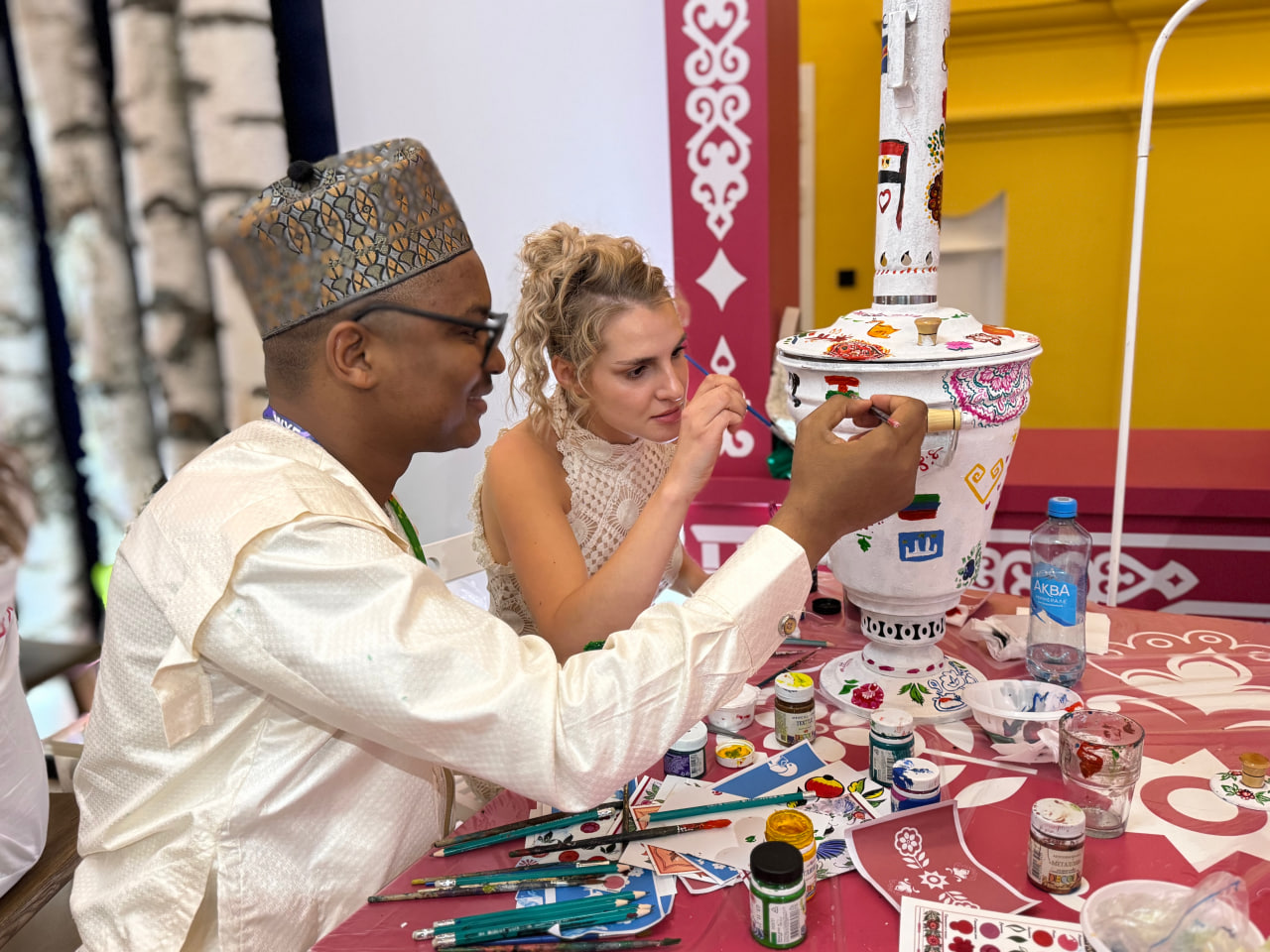 Samovar of friendship at the World Youth Festival Assembly: "Russia – Country of Opportunities" presented a symbol of hospitality to the Republic of Abkhazia